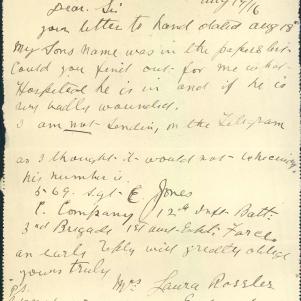 Soldier packet page