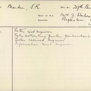 Soldier packet page