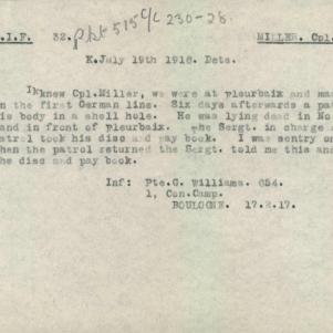 Soldier packet page