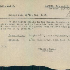 Soldier packet page