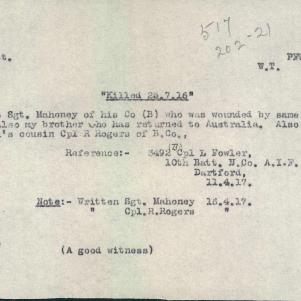 Soldier packet page