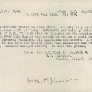 Soldier packet page