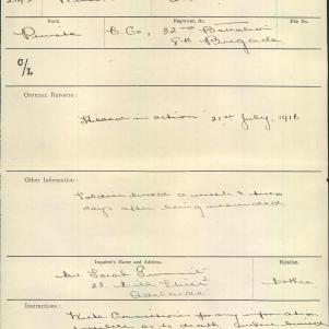 Soldier packet page
