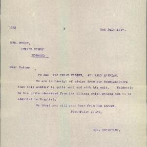 Soldier packet page