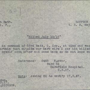 Soldier packet page