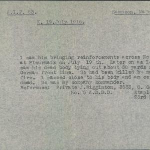 Soldier packet page