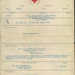 Soldier packet page