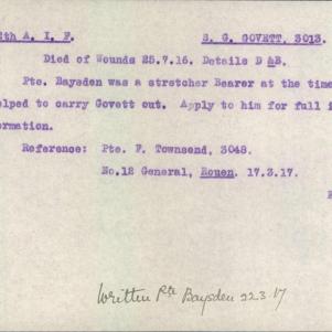 Soldier packet page