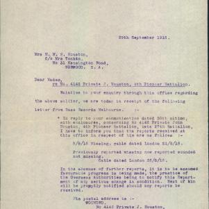 Soldier packet page