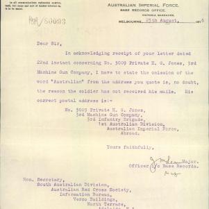 Soldier packet page