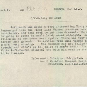 Soldier packet page