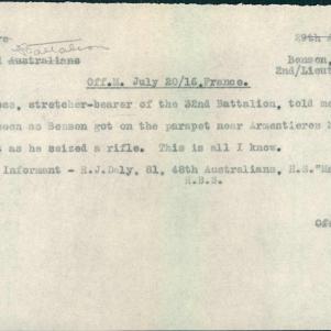 Soldier packet page