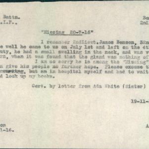 Soldier packet page