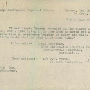 Soldier packet page