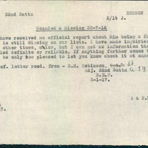 Soldier packet page
