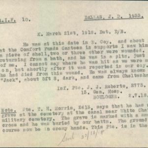 Soldier packet page