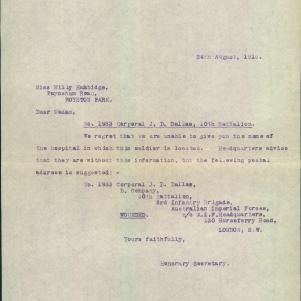 Soldier packet page