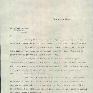 Soldier packet page