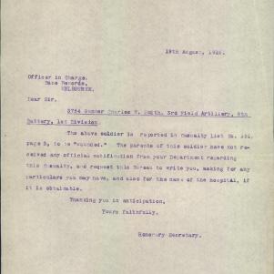 Soldier packet page