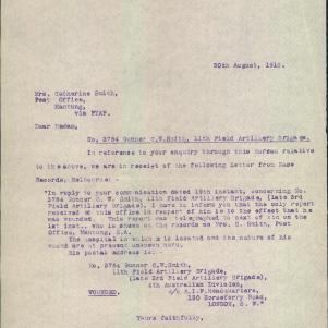 Soldier packet page