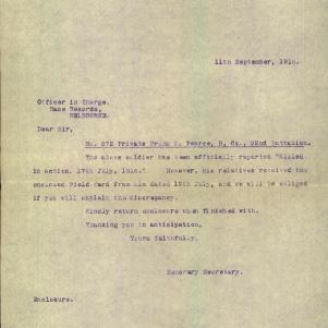Soldier packet page