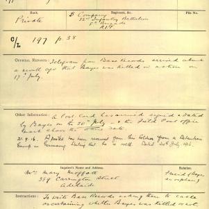 Soldier packet page