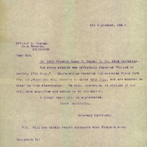 Soldier packet page