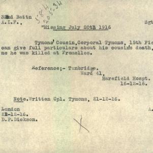 Soldier packet page