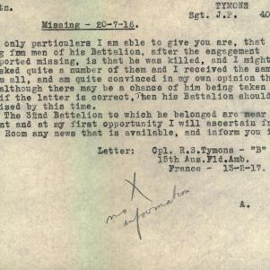 Soldier packet page