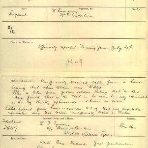Soldier packet page