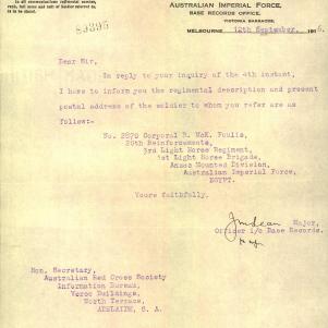Soldier packet page