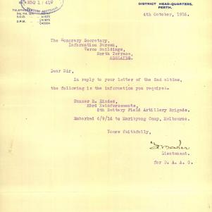 Soldier packet page