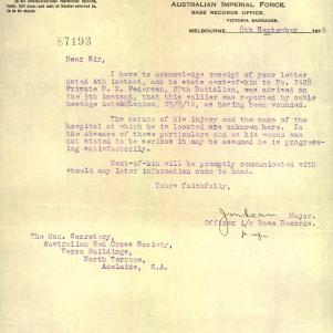 Soldier packet page