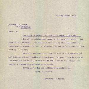 Soldier packet page
