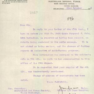 Soldier packet page