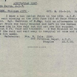 Soldier packet page