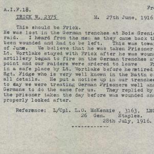 Soldier packet page