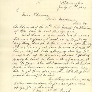 Soldier packet page