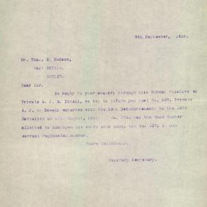 Soldier packet page