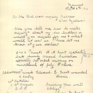 Soldier packet page