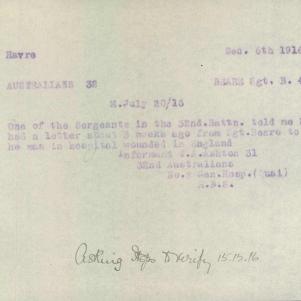 Soldier packet page