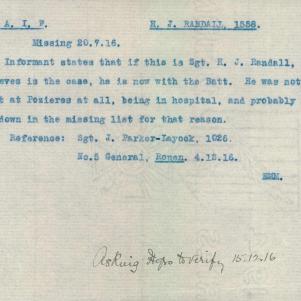 Soldier packet page