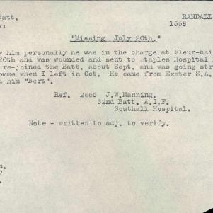 Soldier packet page