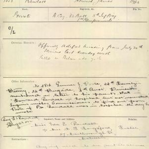 Soldier packet page