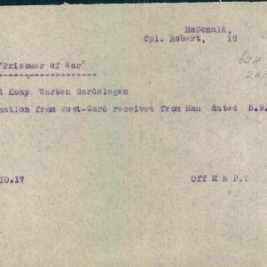 Soldier packet page