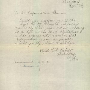 Soldier packet page