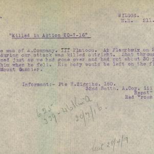 Soldier packet page