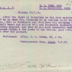 Soldier packet page