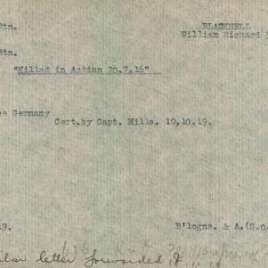Soldier packet page