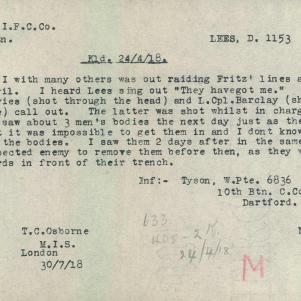 Soldier packet page